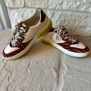 COACH white with red and tiger accents Women’s 8.5B